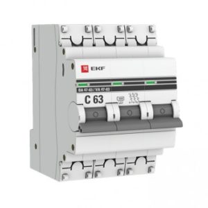 Автоматический выключатель ВА 47 - 63 3P (C) 4,5kA EKF PROxima